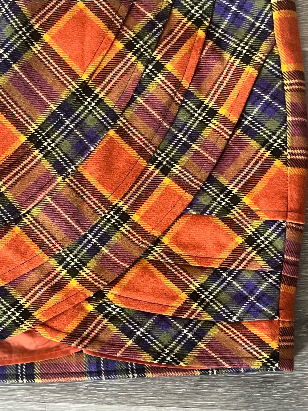 Anthropologie Plenty by Tracy Reese Easy Keeper Wool Plaid Skirt Size 6 - Picture 4 of 16
